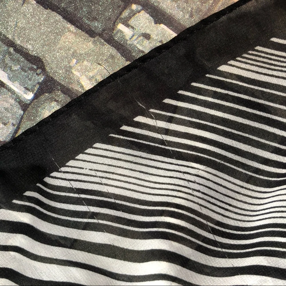 Striped Square Scarf